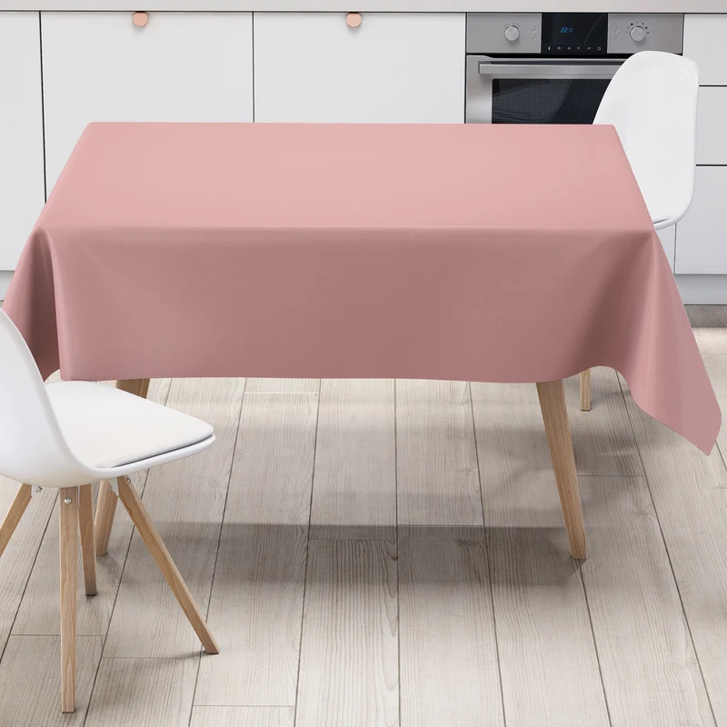 Wachstuch Tischdecke rosa uni 210 einfarbig unifarben eckig rund oval