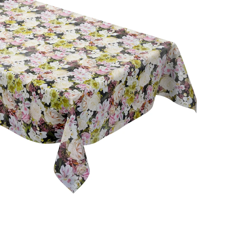 Wachstuch Tischdecke 01753-00 Blütenmeer Rosenblüten eckig rund oval