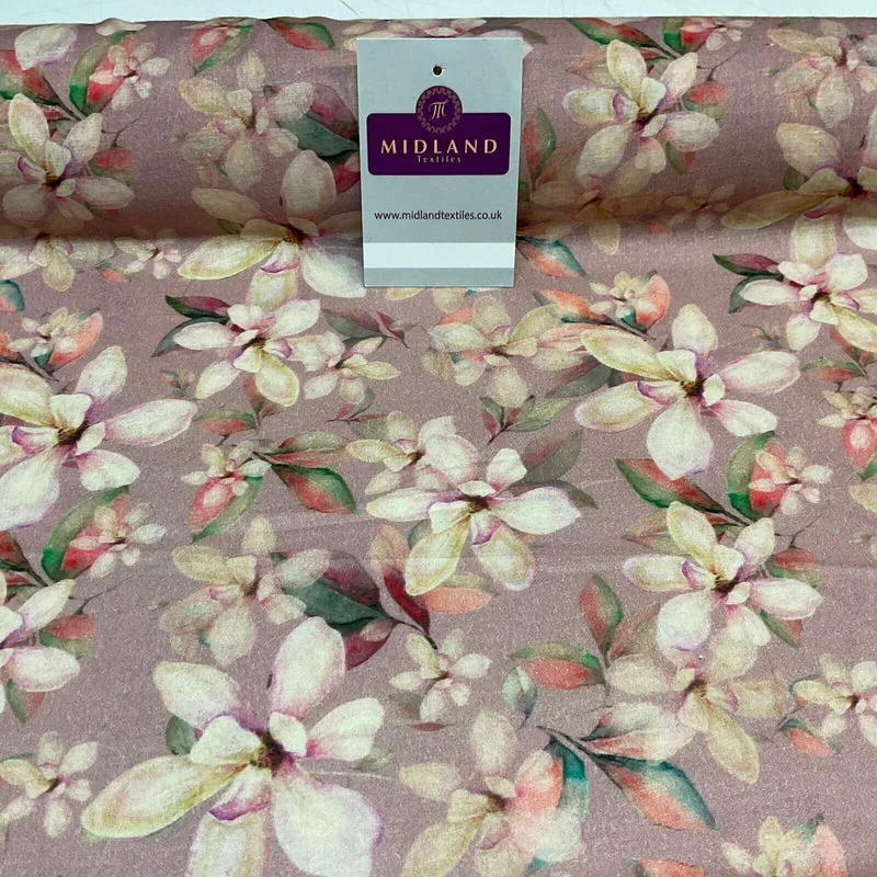 Summer floral lightweight Cotton Lawn dress Fabric Sold per Metre M1829