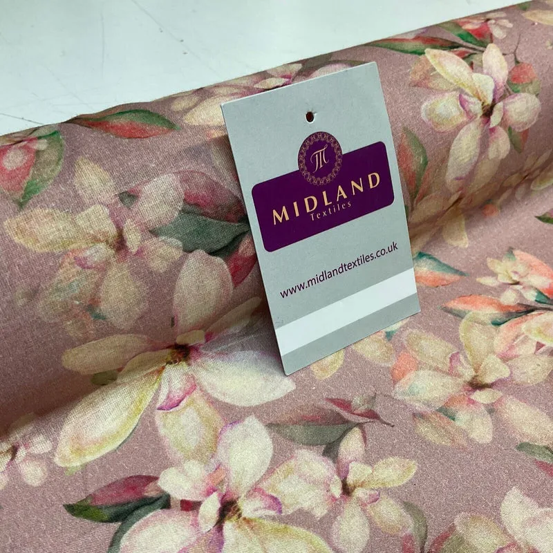 Summer floral lightweight Cotton Lawn dress Fabric Sold per Metre M1829