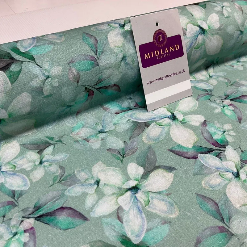 Summer floral lightweight Cotton Lawn dress Fabric Sold per Metre M1829