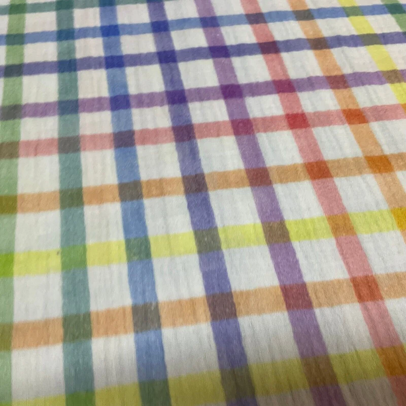Printed Double gauze Fabric ideal for shirts, blouses Sold per Metre M1832