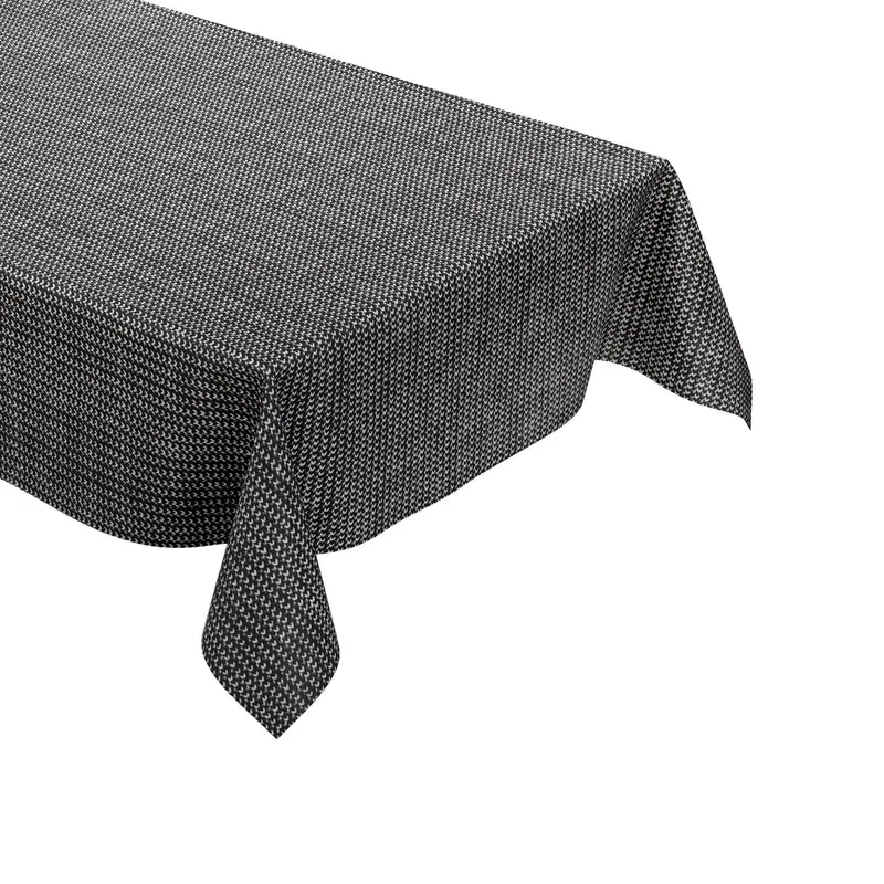 Wachstuch Tischdecke geprägt P1136-2 schwarz Schlingenoptik eckig rund oval