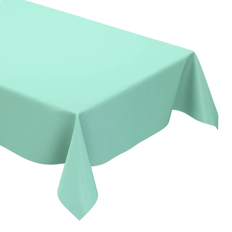 Wachstuch Tischdecke uni 6027 einfarbig unifarben mintgrün eckig rund oval