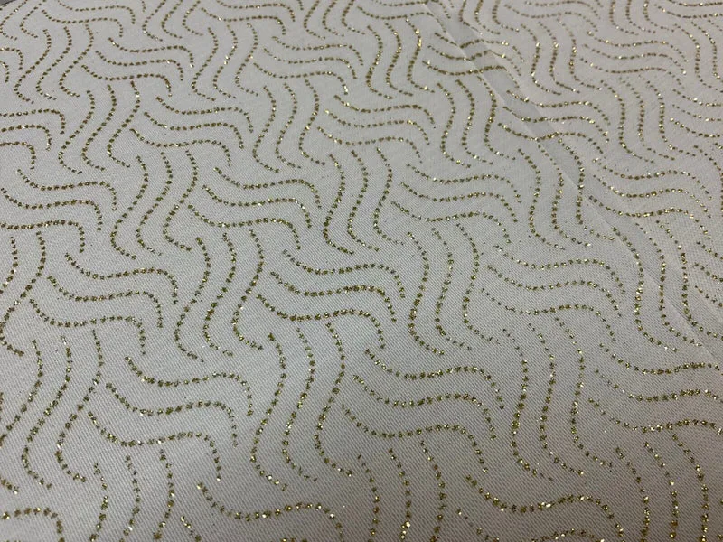 Powermesh net Glitter Sequin 2 Way Stretch Dress Fabric M1782