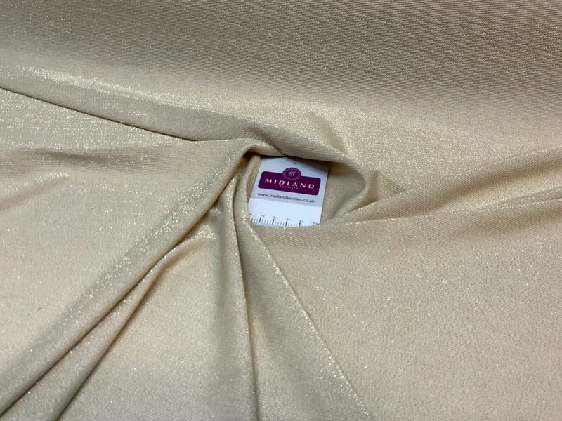 Gold Jersey Stretch Shimmer Metalic dress fabric M1783