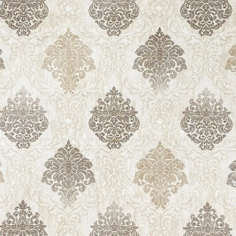 Wachstuch Tischdecke 06203-01 beige Ornamente Elegant Barock eckig rund oval