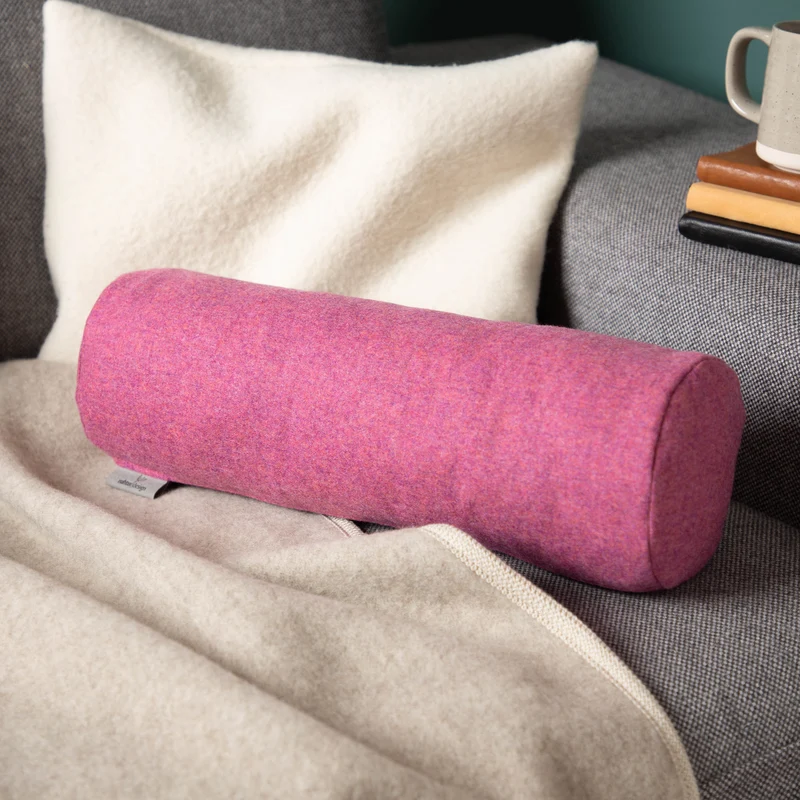 Nackenrolle aus Merino-Feinloden | Naturfüllung
