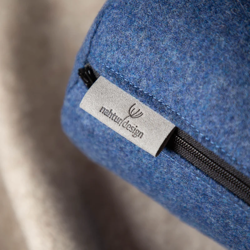 Nackenrolle aus Merino-Feinloden | Naturfüllung
