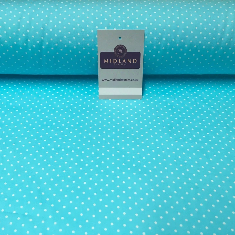 Mini 2mm Polka Dot 100% Cotton Poplin mask Fabric 44" M20 Mtex