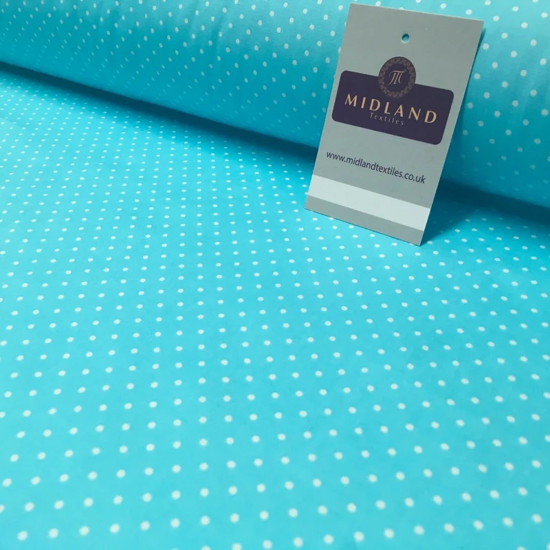 Mini 2mm Polka Dot 100% Cotton Poplin mask Fabric 44" M20 Mtex