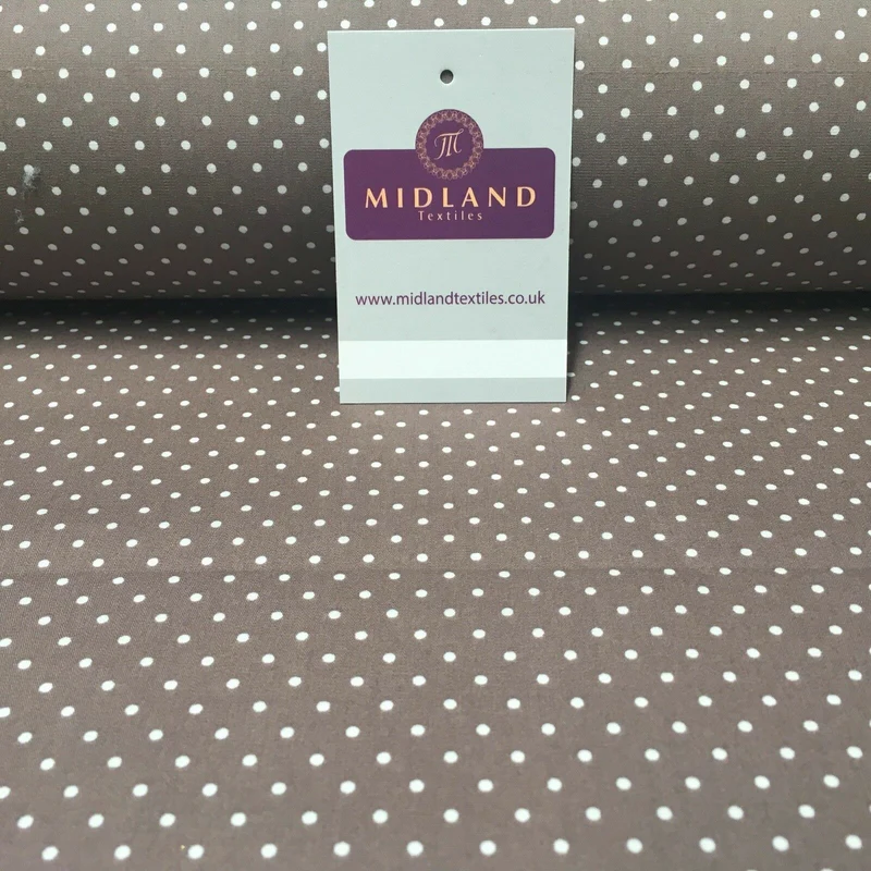 Mini 2mm Polka Dot 100% Cotton Poplin mask Fabric 44" M20 Mtex