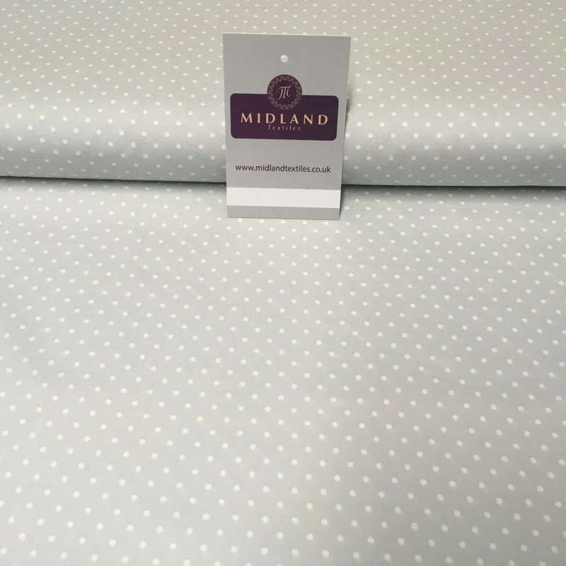 Mini 2mm Polka Dot 100% Cotton Poplin mask Fabric 44" M20 Mtex