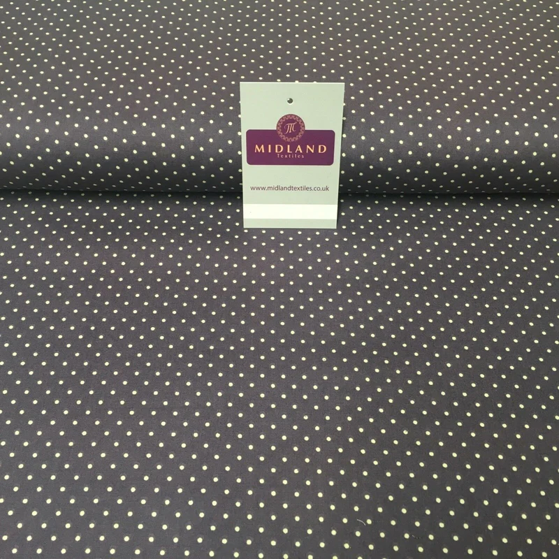 Mini 2mm Polka Dot 100% Cotton Poplin mask Fabric 44" M20 Mtex