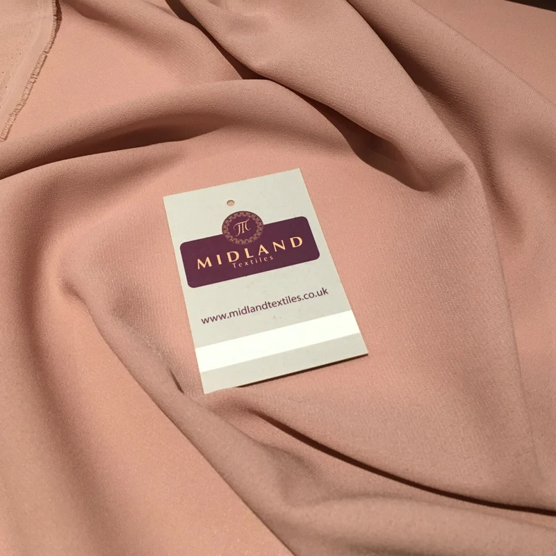 Plain Poly Moss Crepe Georgette dress fabric medium weight 44" Wide M440 Mtex