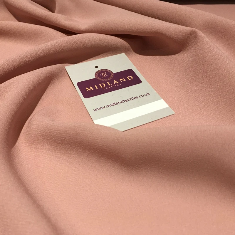 Plain Poly Moss Crepe Georgette dress fabric medium weight 44" Wide M440 Mtex