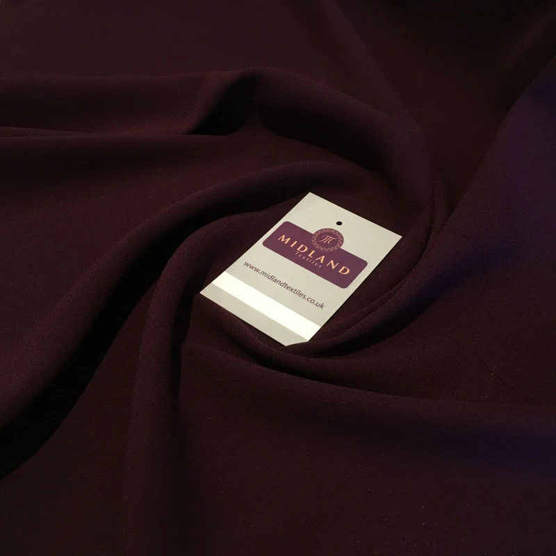 Plain Poly Moss Crepe Georgette dress fabric medium weight 44" Wide M440 Mtex