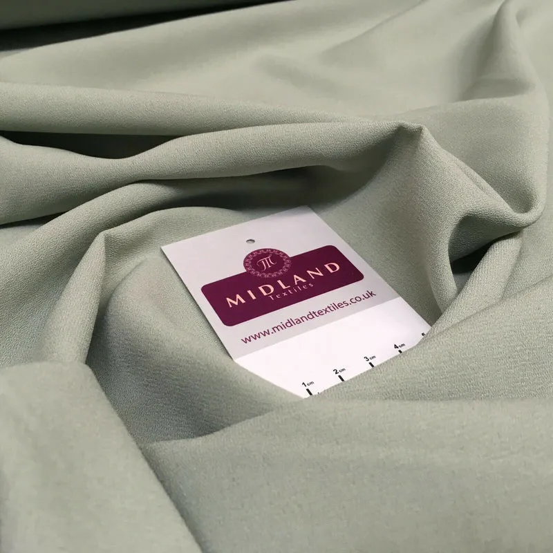 Plain Poly Moss Crepe Georgette dress fabric medium weight 44" Wide M440 Mtex
