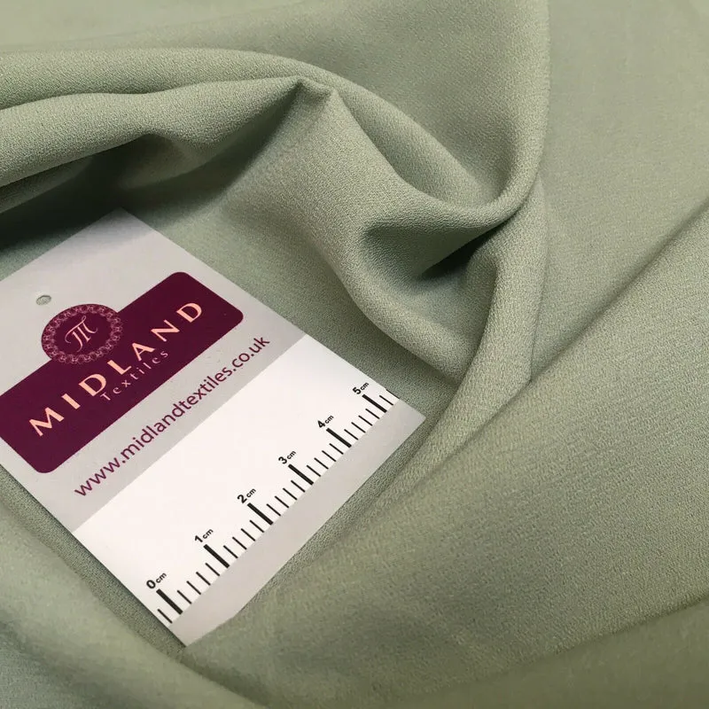 Plain Poly Moss Crepe Georgette dress fabric medium weight 44" Wide M440 Mtex