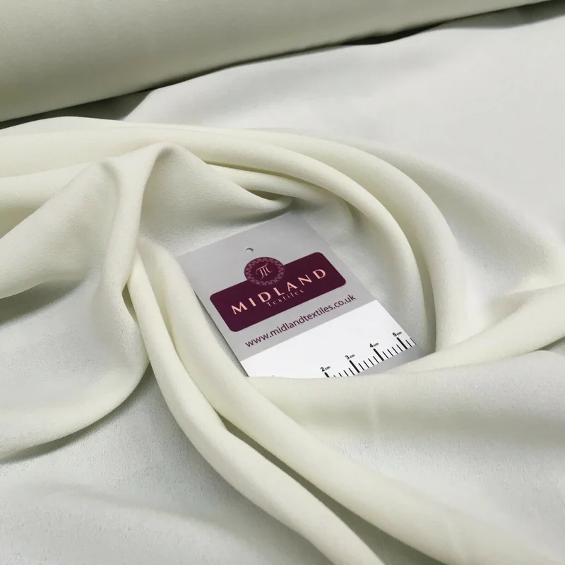 Plain Poly Moss Crepe Georgette dress fabric medium weight 44" Wide M440 Mtex