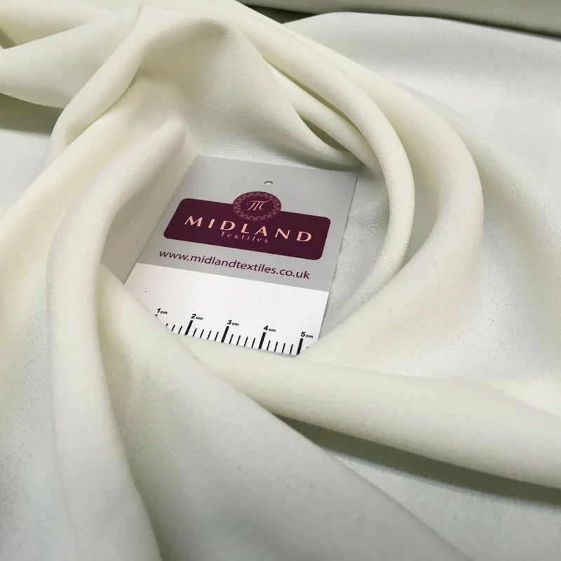 Plain Poly Moss Crepe Georgette dress fabric medium weight 44" Wide M440 Mtex