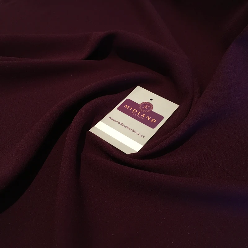 Plain Poly Moss Crepe Georgette dress fabric medium weight 44" Wide M440 Mtex