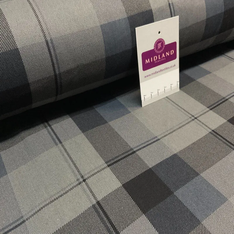 Scottish Tartan Plaid Cotton Drill Fabric, 150 cm Wide, M1718