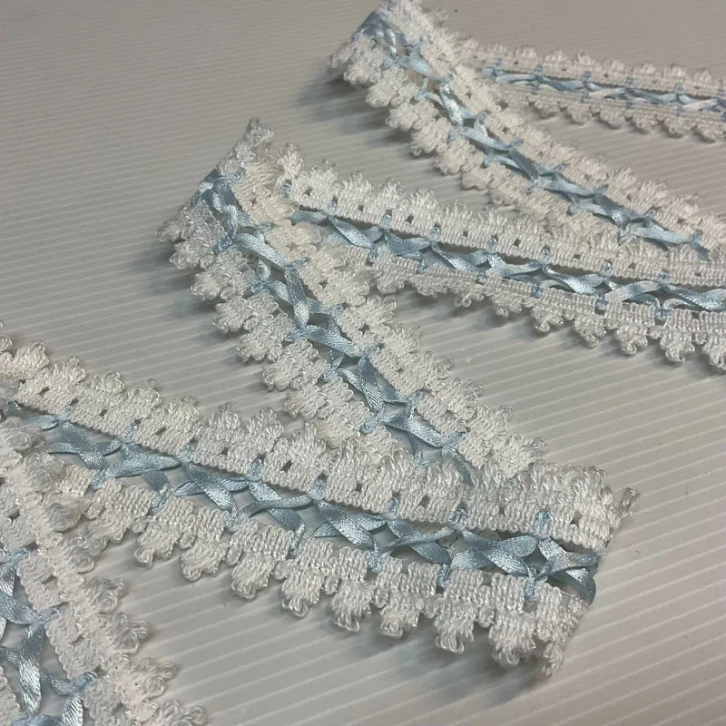 35mm wide Ribbon Lace trimming edging border M1720