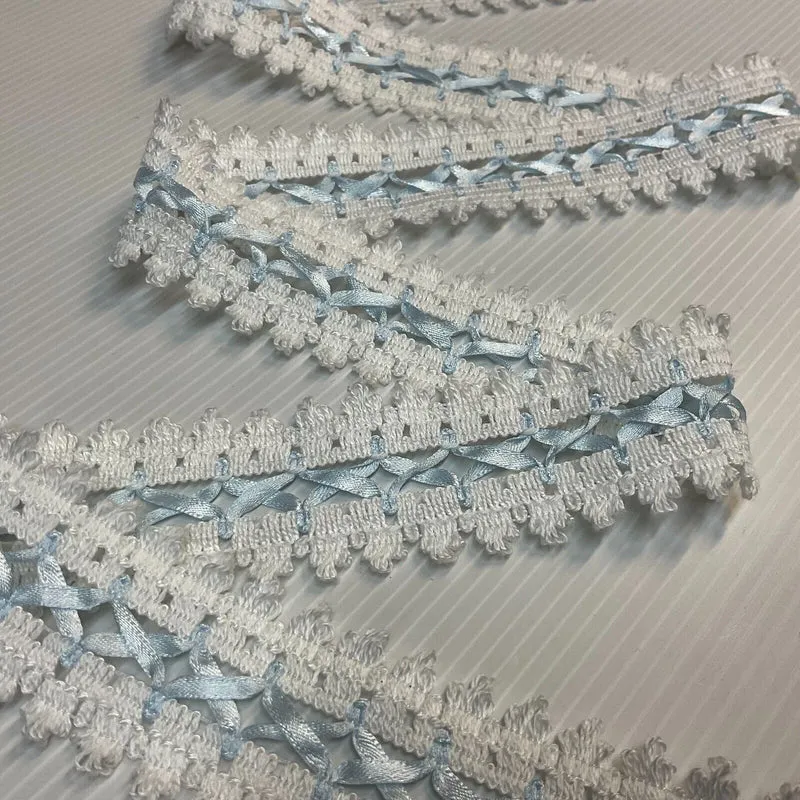 35mm wide Ribbon Lace trimming edging border M1720
