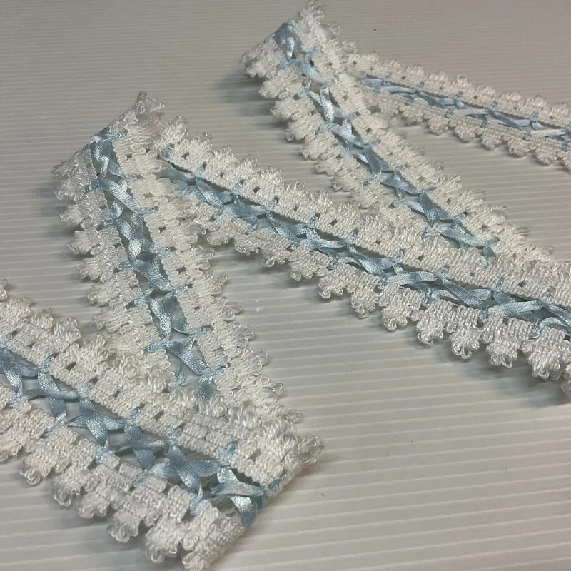 35mm wide Ribbon Lace trimming edging border M1720