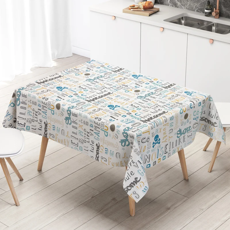 Wachstuch Tischdecke K-BE4207 SPORT Kindermotiv eckig rund oval