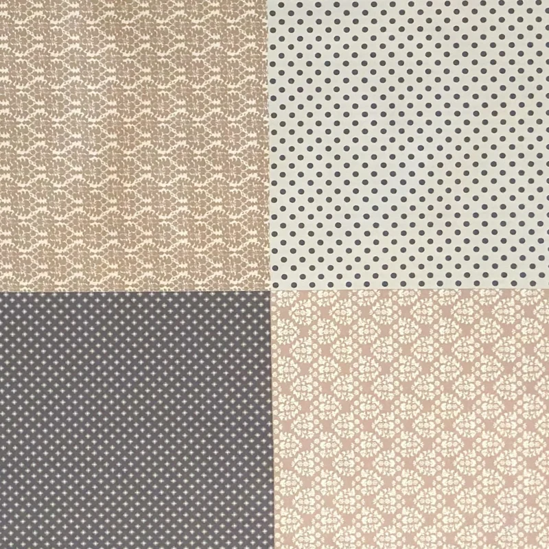 Wachstuch Tischdecke M19321 beige grau Ornamente Punkte eckig rund oval