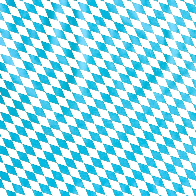 Wachstuch Tischdecke 35838 Bayerische Raute blau weiss eckig rund oval Meterware