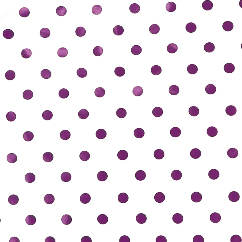 Wachstuch Tischdecke 01039-06 lila Punkte auf weiß retro Dotties eckig rund oval