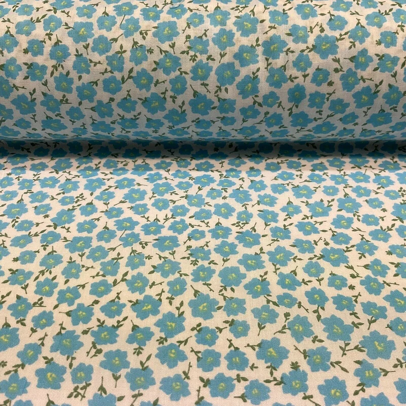 Spring Summer Small Floral Poly cotton printed lightweight fabric M1618