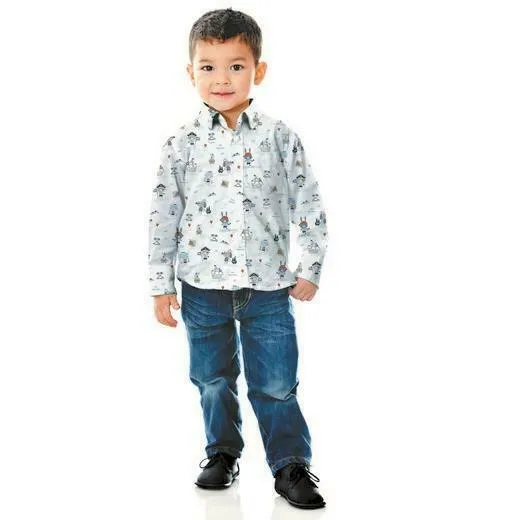 Pirate Animal 100% organic cotton children's novelty printed Fabric M1614