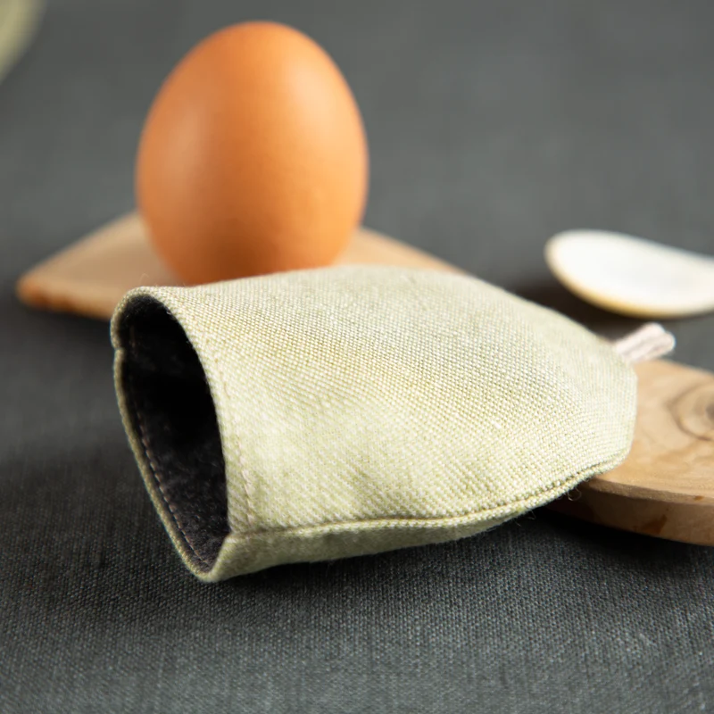 Eierwärmer aus Bioleinen & Schurwolle
