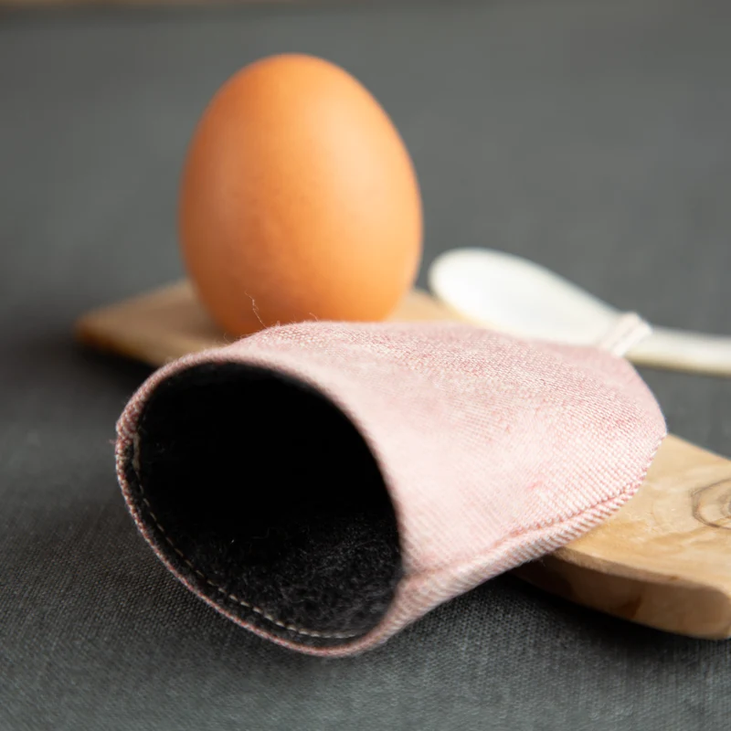 Eierwärmer aus Bioleinen & Schurwolle
