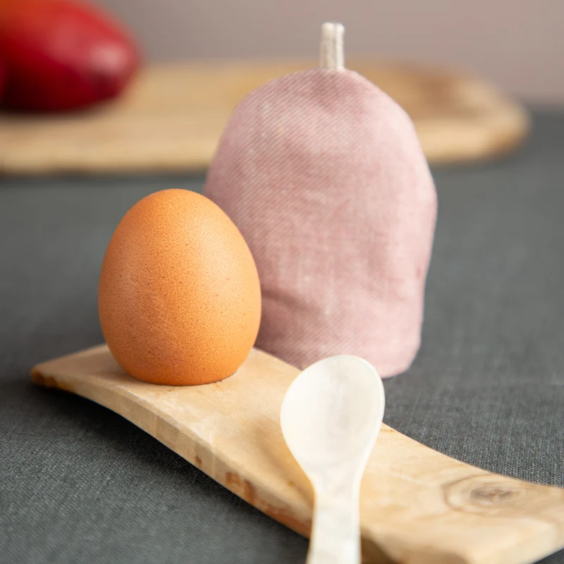 Eierwärmer aus Bioleinen & Schurwolle