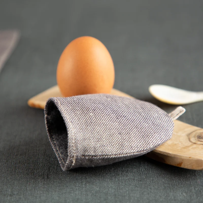 Eierwärmer aus Bioleinen & Schurwolle