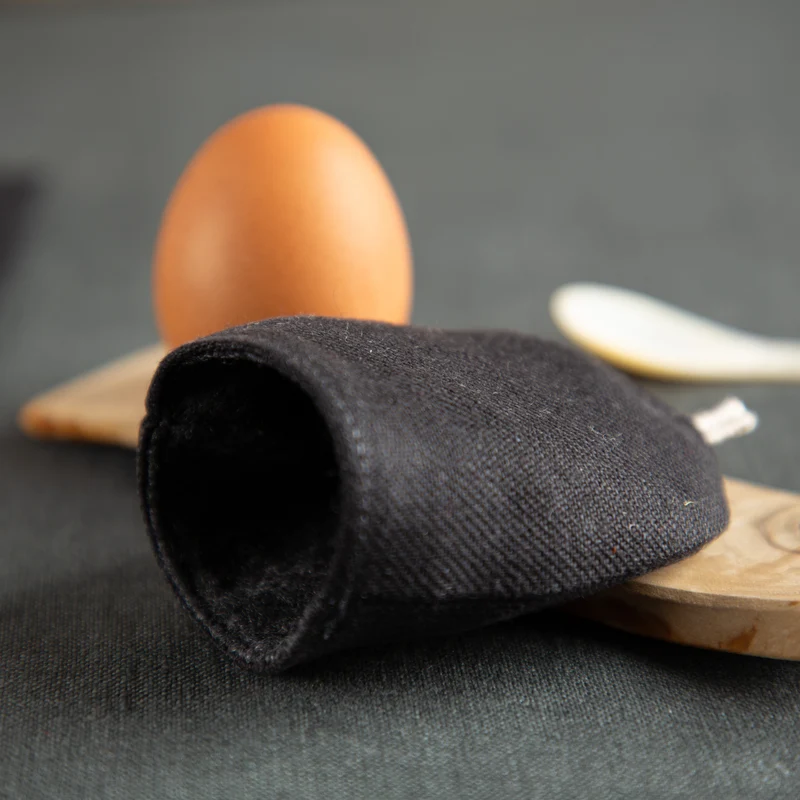 Eierwärmer aus Bioleinen & Schurwolle