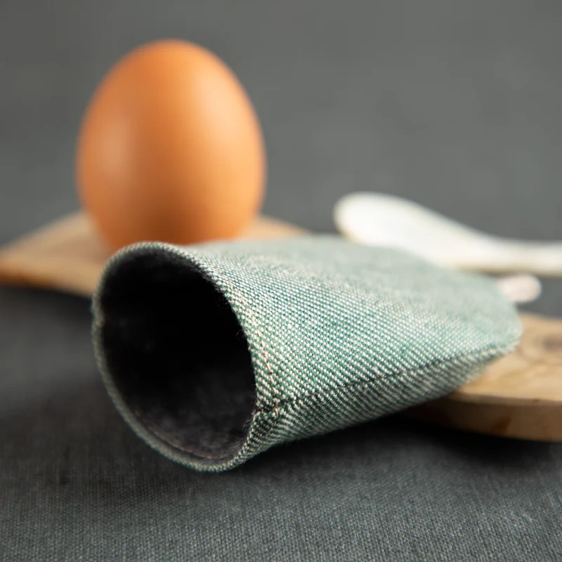 Eierwärmer aus Bioleinen & Schurwolle