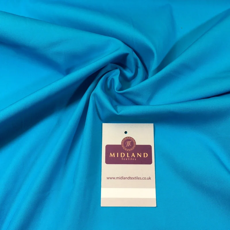 100% Cotton Poplin Fabric - Plain Dress & Craft Weight - 45" Wide - M22