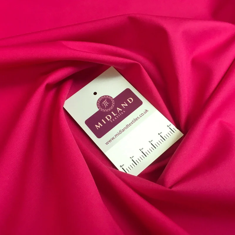100% Cotton Poplin Fabric - Plain Dress & Craft Weight - 45" Wide - M22