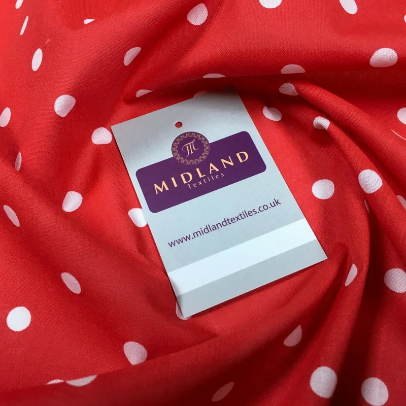Pea Spot Dot print polycotton Fabric 110cm Wide MS1351 Mtex Mask Fabric
