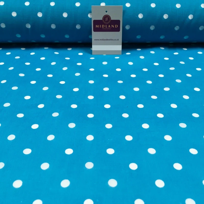 Pea Spot Dot print polycotton Fabric 110cm Wide MS1351 Mtex Mask Fabric