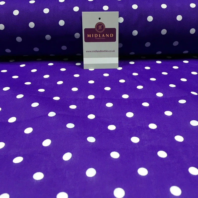 Pea Spot Dot print polycotton Fabric 110cm Wide MS1351 Mtex Mask Fabric