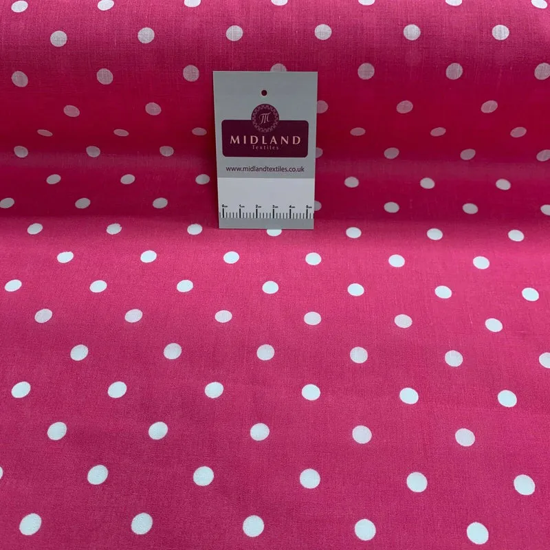 Pea Spot Dot print polycotton Fabric 110cm Wide MS1351 Mtex Mask Fabric