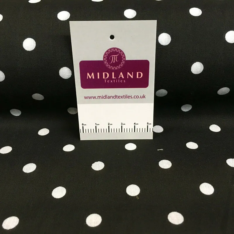 Pea Spot Dot print polycotton Fabric 110cm Wide MS1351 Mtex Mask Fabric