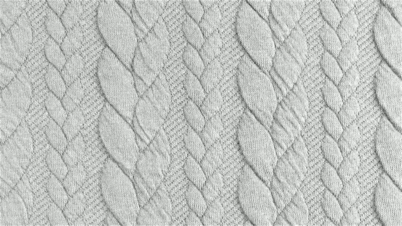 Plain Cable Knit Jersey ideal for jumpers cardigans sweaters Fabric M1659
